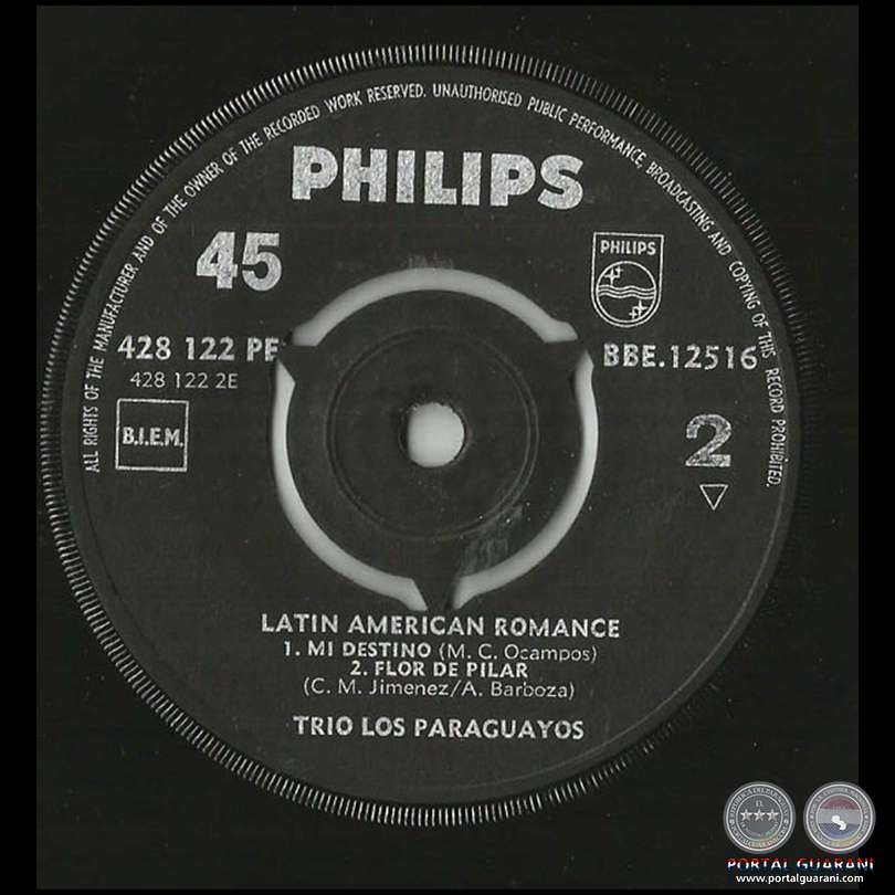 LATIN AMERICAN ROMANCE - TRIO LOS PARAGUAYOS ‎
